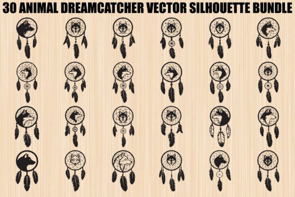 Animal Dreamcatcher Bundle: Graphics & Illustrations