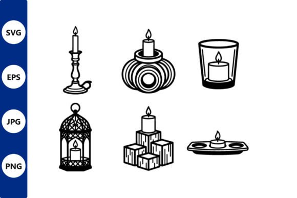 Candle and Lantern Icons: Graphics & Illustrations Review