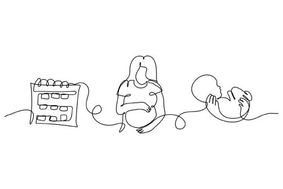 Continuous Line Date Graphics & Illustrations
