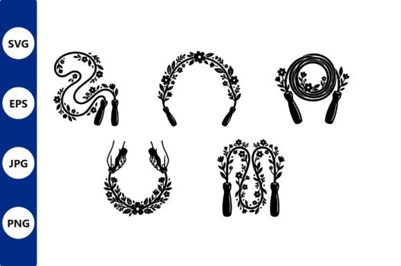 Floral Rope Vector Frame Design: Graphics & Illustrations