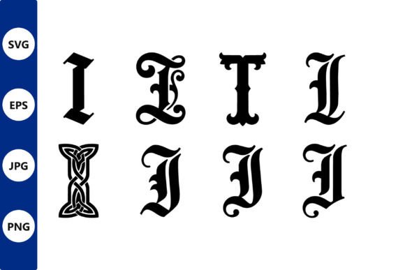 Gothic Letter Monograms & Ligatures: Editorial Graphics & Illustrations