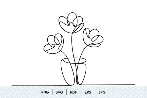 Minimalist Flower Vase SVG: Clean Graphics for Modern Illustrations