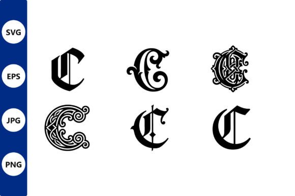 Ornate Monogram CE Vector Design: Graphics & Illustrations for Handmade Brands