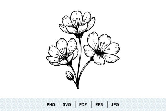 The Cherry Blossom Flower SVG for Brand Graphics